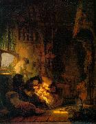 REMBRANDT Harmenszoon van Rijn Holy Family Spain oil painting reproduction